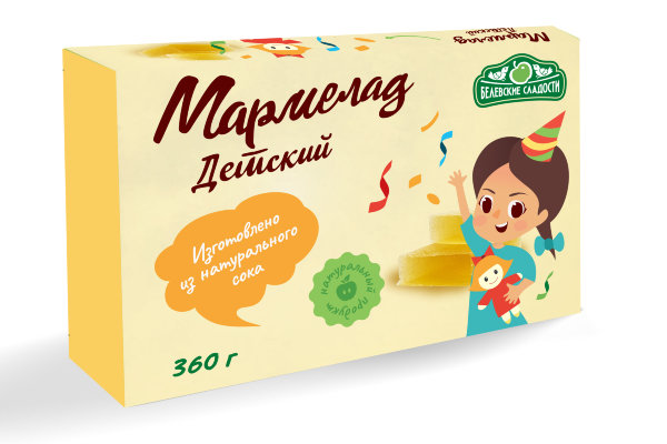 №2 Мармелад  "Детский" белевский 360г   в Полевской